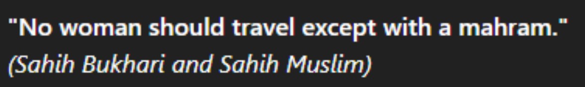 Mahram is required for a woman to perform the Umrah